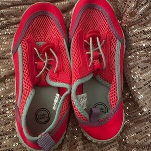 wonder nation Coral-Pink Mesh Sneakers with Mint & Lavender Accents